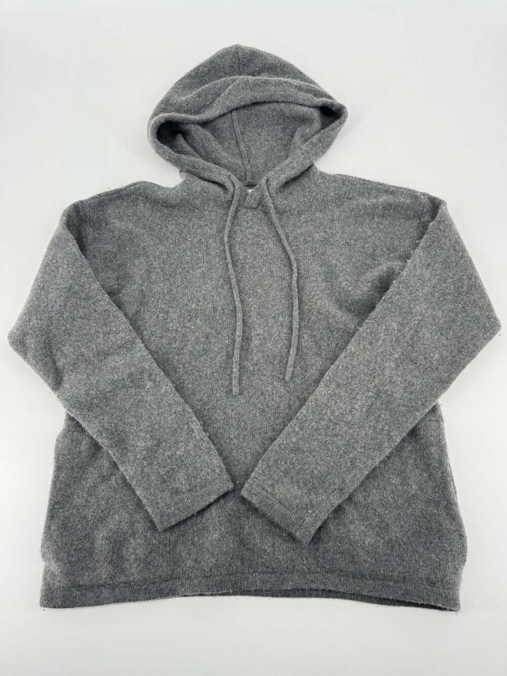 Outerknown Recycled Cashmere and Merino Wool Gray Knitted Hoodie